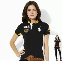 2013 femmes polo short tee shirt ar818new ger black yellow red